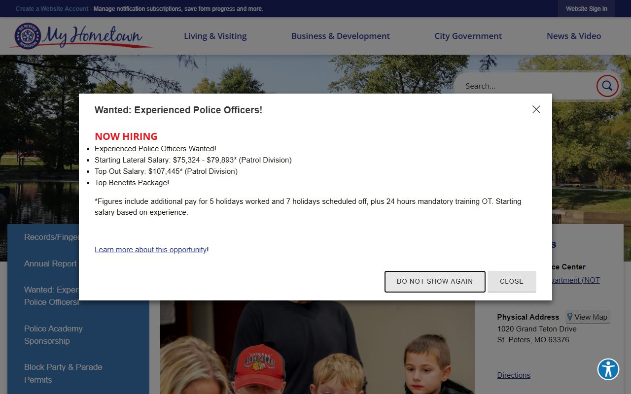 St. Peters felony records - St. Peters Police Department