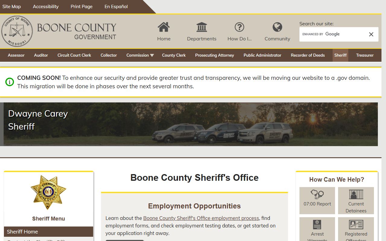 Boone County felony records - Boone County Sheriff's Office