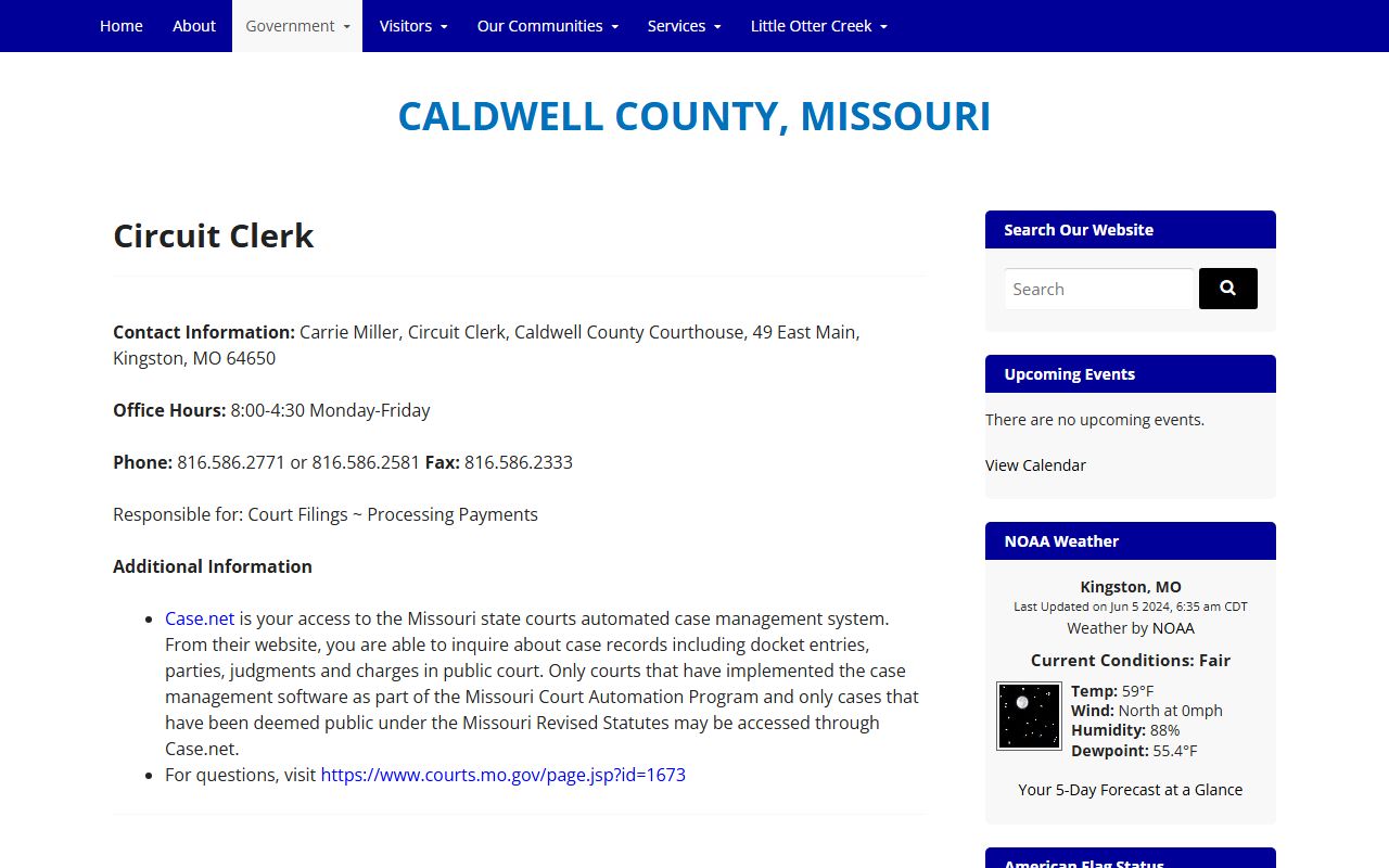 Caldwell County felony records - Caldwell County Circuit Clerk