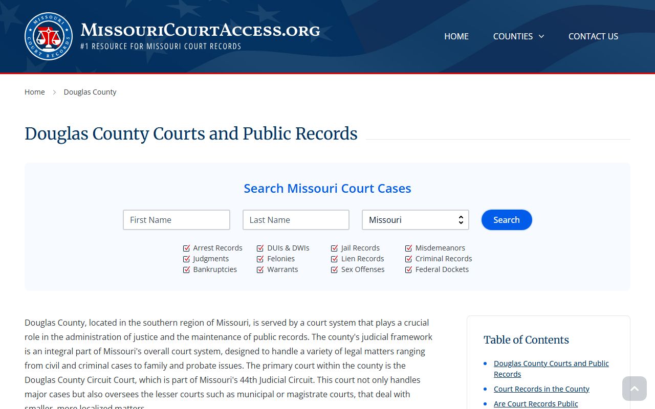 Douglas County felony records - Douglas County Records Access