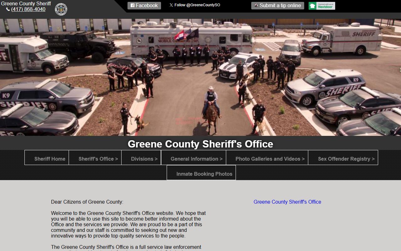 Greene County felony records - Greene County Sheriff's Office