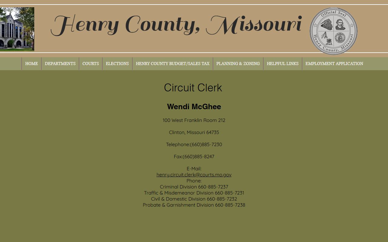 Henry County felony records - Henry County Circuit Clerk