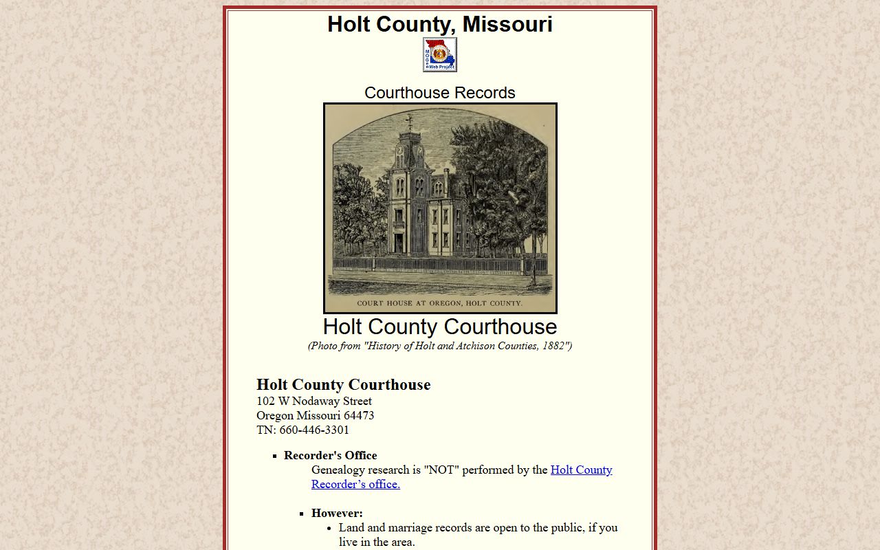 Holt County felony records - Holt County Records Available