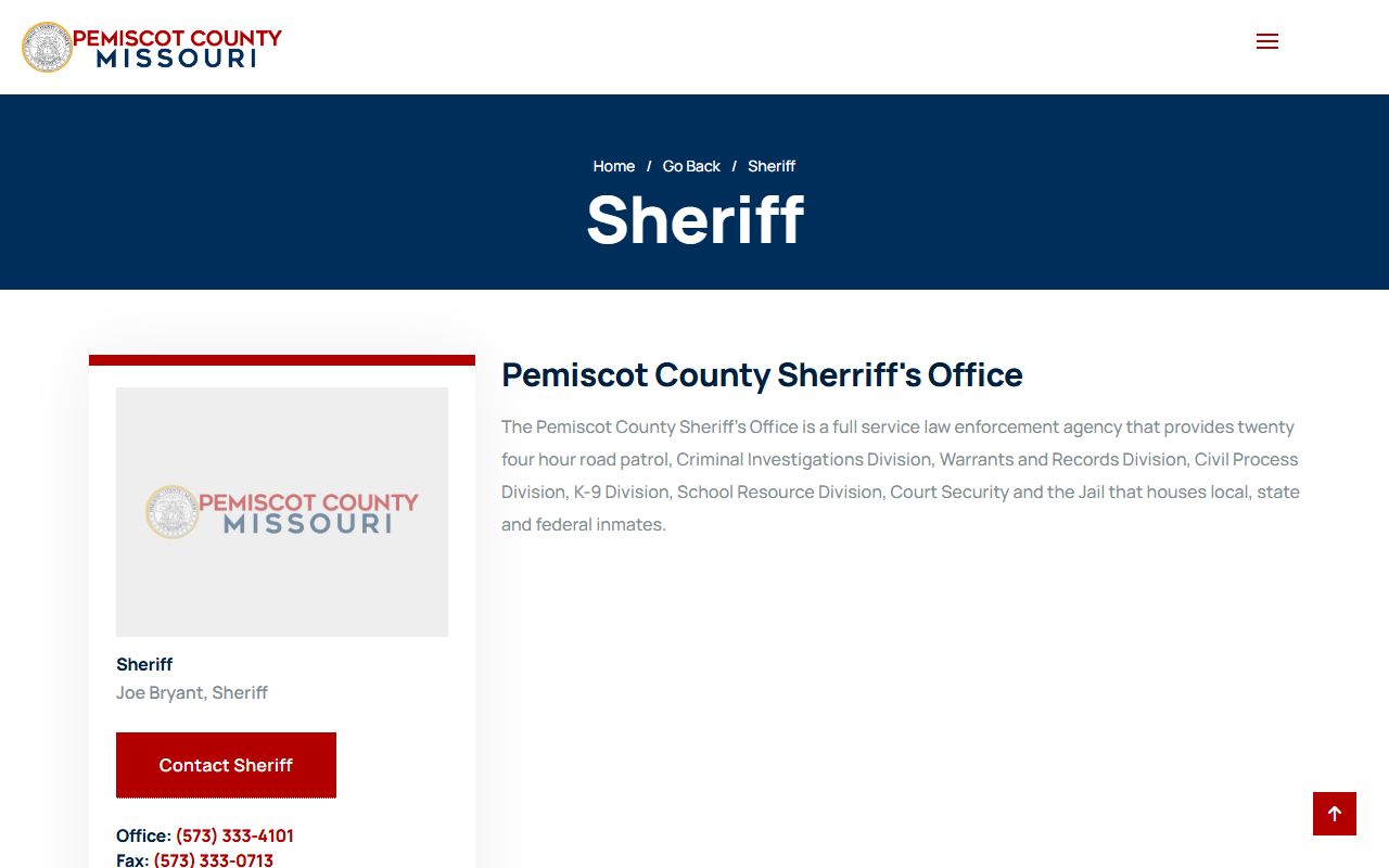 Pemiscot County felony records - Pemiscot County Sheriff's Office