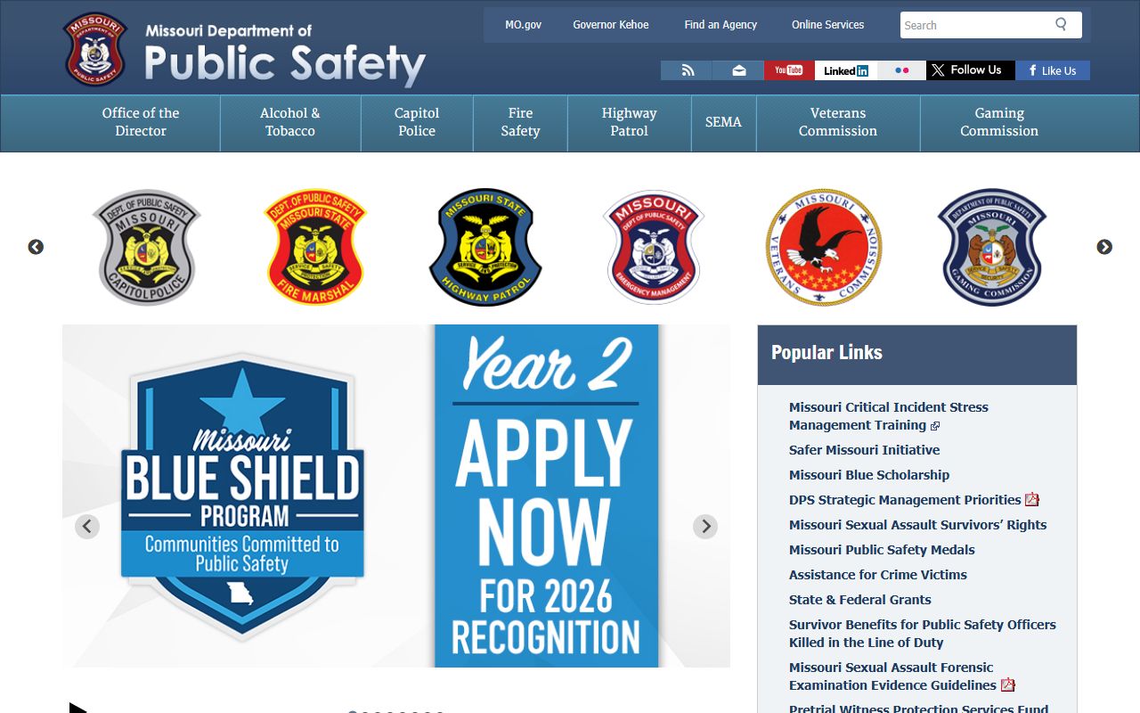 Missouri Department of Public Safety felony records resources
